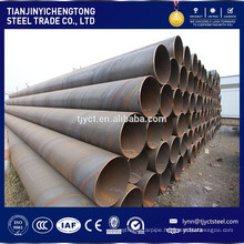 Low price Q235 large diameter carbon spiral welded steel pipe/tube prices